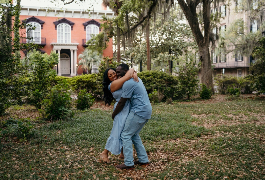 Engagement Portraits at Forsyth Park, Savannah GA