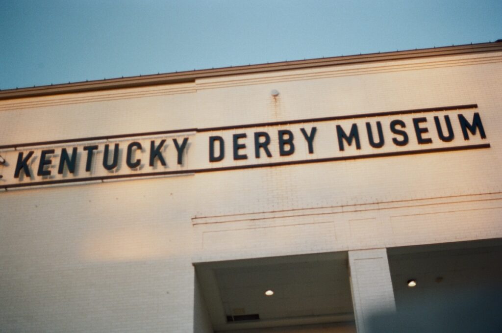 Outside the Kentucky Derby Museum