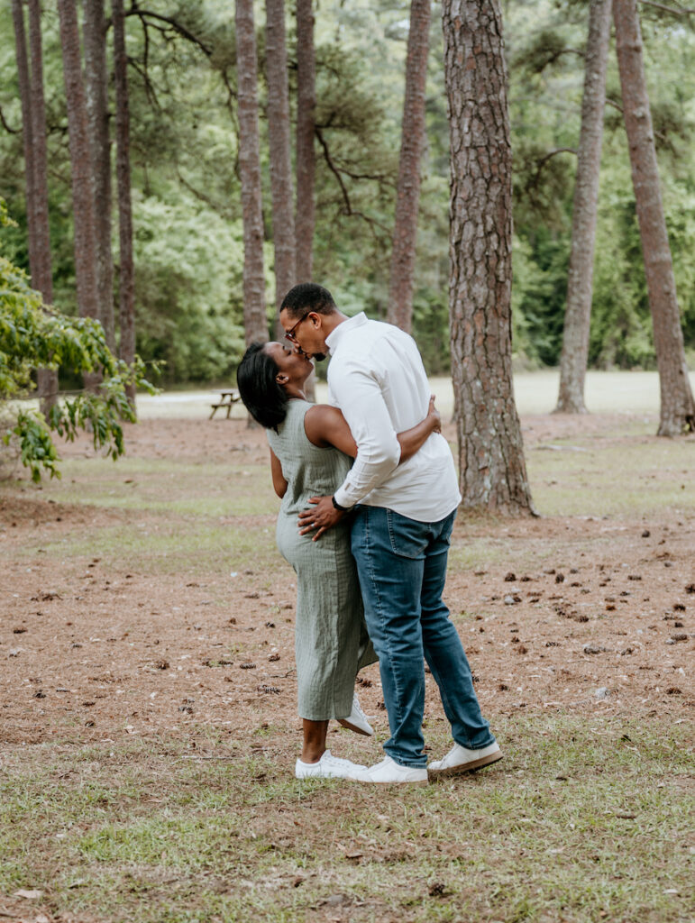 Couples Engagement Photos in Sesquicentennial State Park in Columbia SC