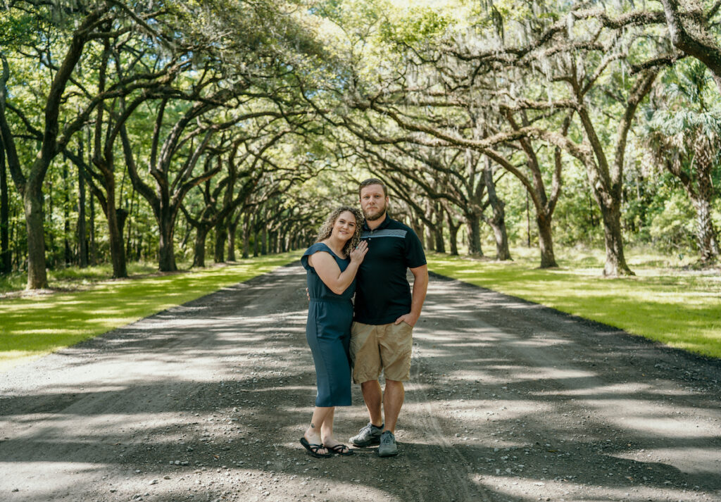Engagement Photos at Wormsloe Historic Site in Savannah GA