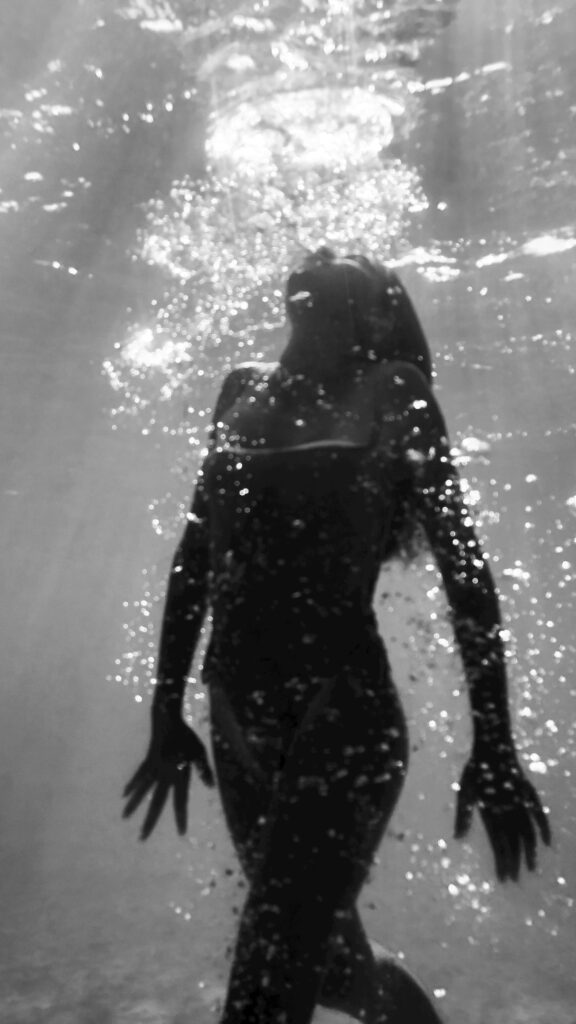 Underwater portrait photography