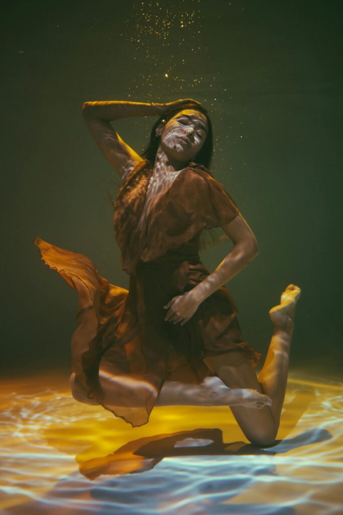 Underwater portrait photography